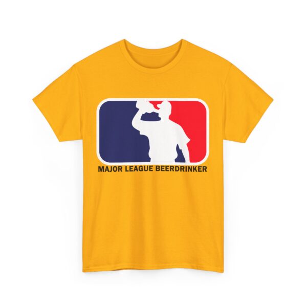 Unisex Heavy Cotton Tee - Major League Beer Drinker Graphic Shirt for Beer Lovers - Image 7