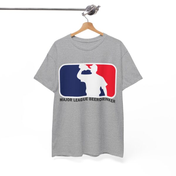 Unisex Heavy Cotton Tee - Major League Beer Drinker Graphic Shirt for Beer Lovers - Image 5