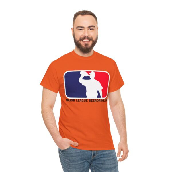 Unisex Heavy Cotton Tee - Major League Beer Drinker Graphic Shirt for Beer Lovers - Image 12