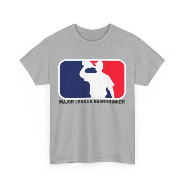 Unisex Heavy Cotton Tee - Major League Beer Drinker Graphic Shirt for Beer Lovers - Image 4